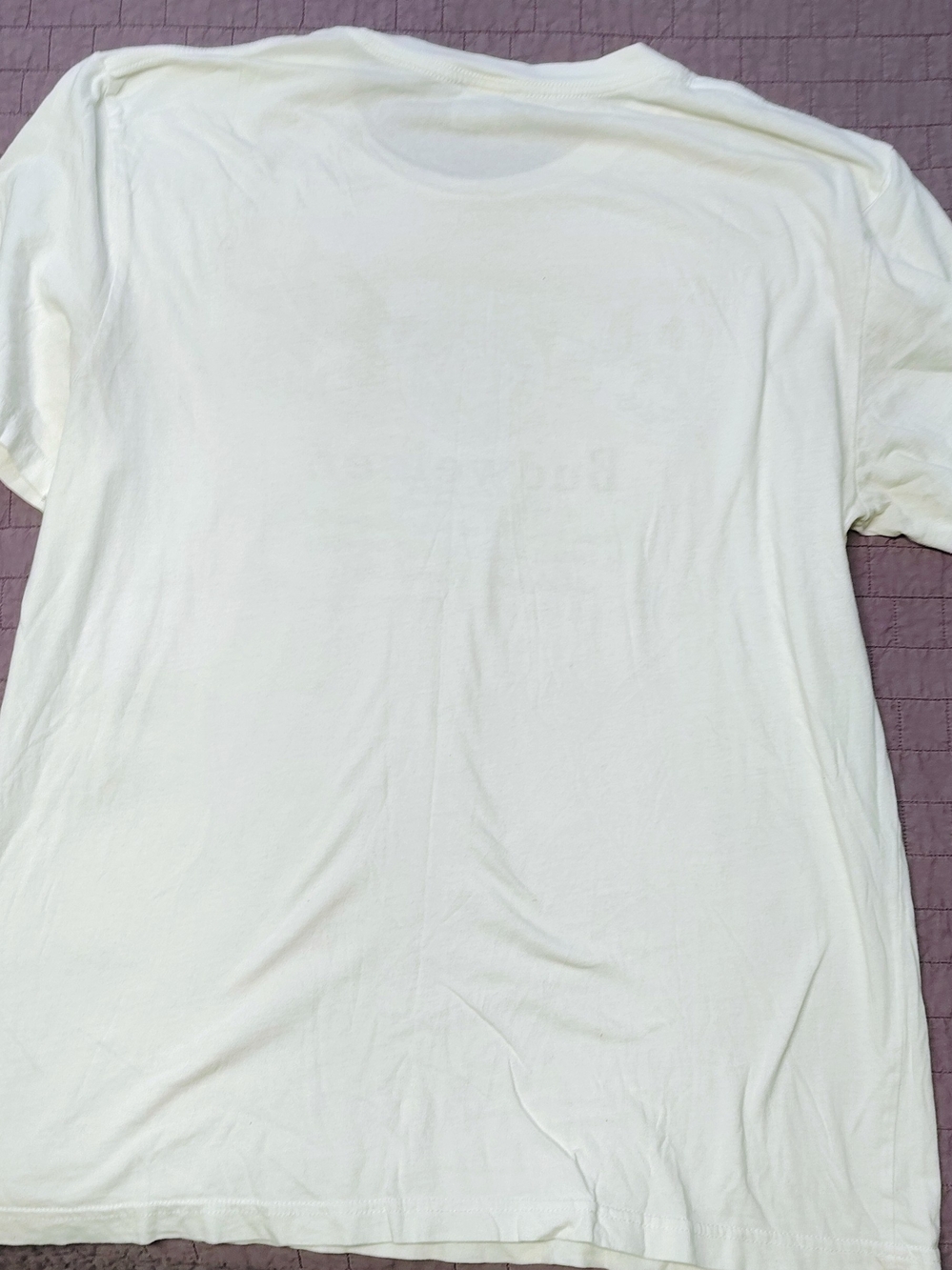 HOMAGE Budweiser Beer Graphic T Shirt Mens XL Cream USA Made Vintage Label - Picture 2 of 5